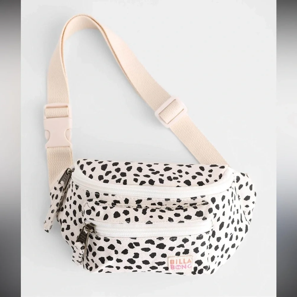 Billabong Cream & Black Spotted Kids Fanny Pack